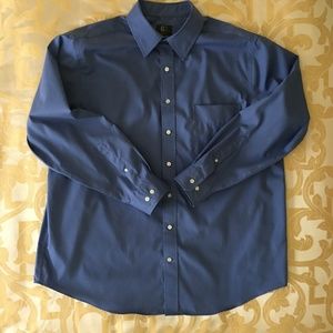 BIG AND TALL GS Blue Long Sleeves Shirt